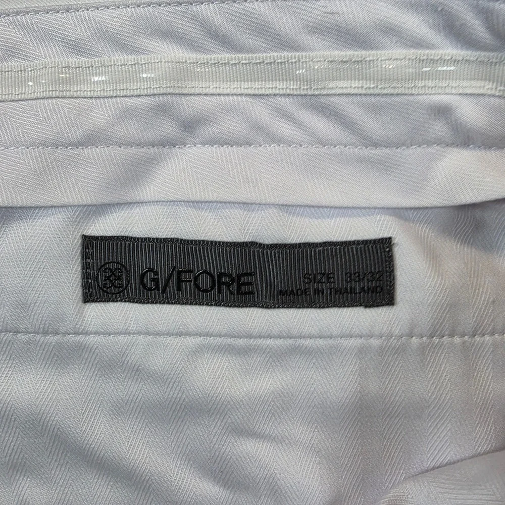 G/FORE Golf Pants Mens 33x29 White Performance Twill Straight Trousers Preppy